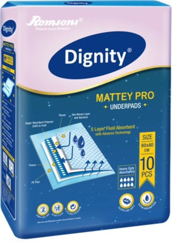 Romsons Dignity Mattey Pro Underpads 60X90cm - L