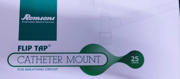 Catheter Mount with Flip Tap | Flexible, Sterile Airway Connector for Safe Ventilator Support