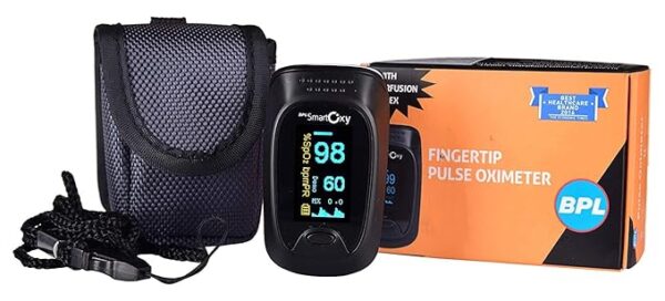 BPL Fingertip Pulse Oximeter | Accurate SpO₂, Pulse Rate & Perfusion Index Monitor for Home & Clinical Use